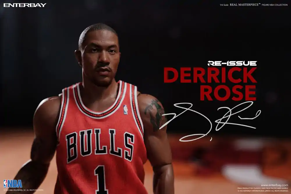 NBA Collection Real Masterpiece 1/6 Derrick Rose Limited Retro Edition akciófigura 30 cm termékfotó