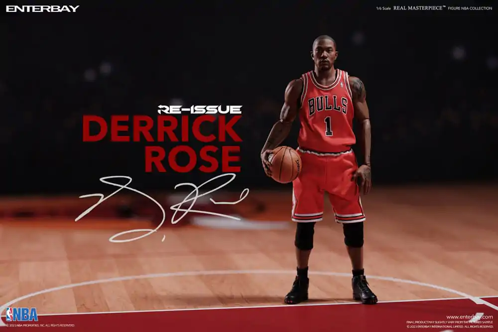 NBA Collection Real Masterpiece 1/6 Derrick Rose Limited Retro Edition akciófigura 30 cm termékfotó