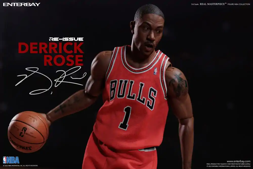 NBA Collection Real Masterpiece 1/6 Derrick Rose Limited Retro Edition akciófigura 30 cm termékfotó