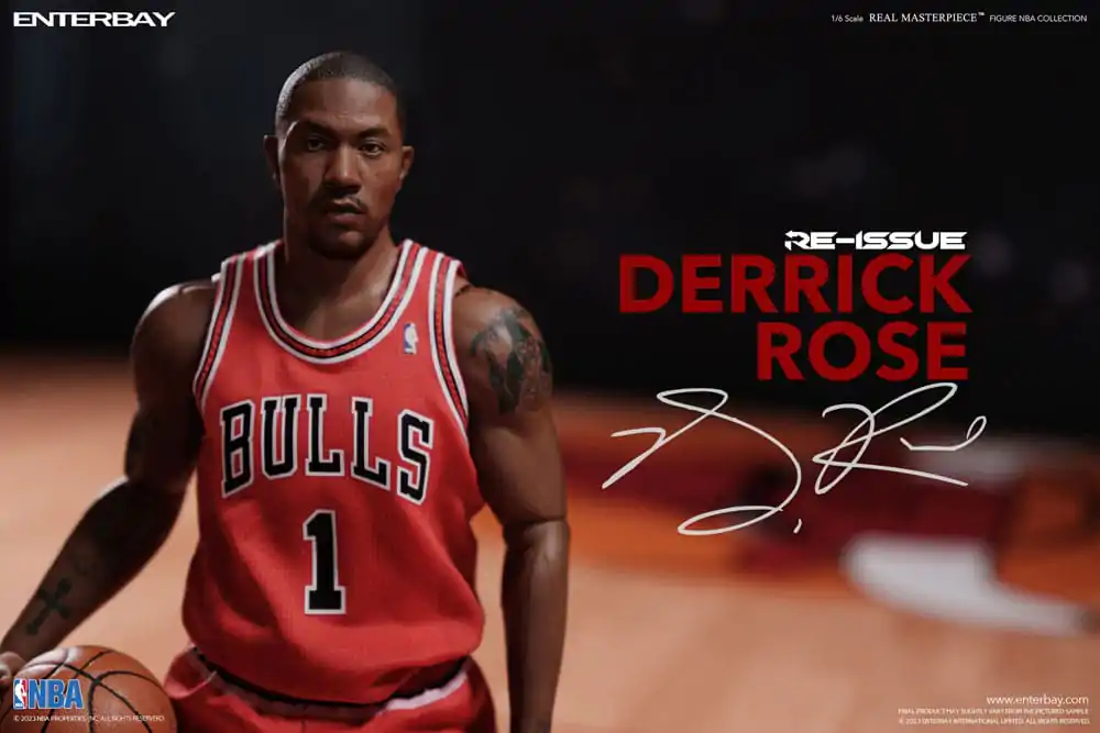 NBA Collection Real Masterpiece 1/6 Derrick Rose Limited Retro Edition akciófigura 30 cm termékfotó