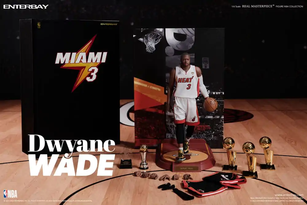 NBA Collection Real Masterpiece 1/6 Dwyane Wade akciófigura 30 cm termékfotó