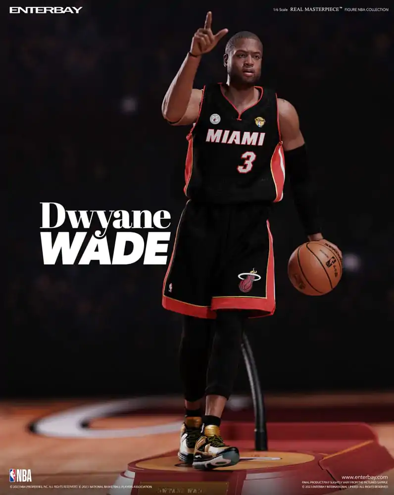 NBA Collection Real Masterpiece 1/6 Dwyane Wade akciófigura 30 cm termékfotó