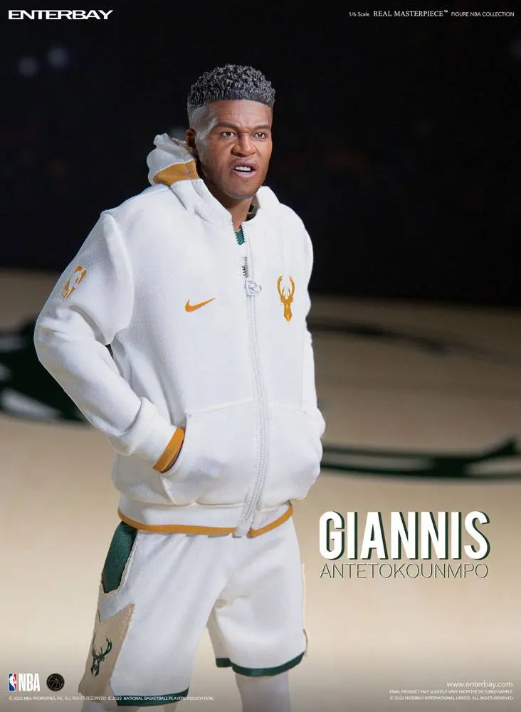 NBA Collection Real Masterpiece 1/6 Giannis Antetokounmpo akciófigura 33 cm termékfotó