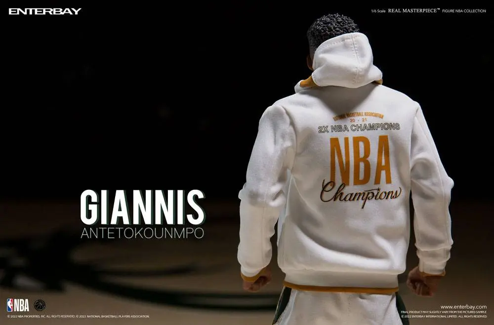 NBA Collection Real Masterpiece 1/6 Giannis Antetokounmpo akciófigura 33 cm termékfotó