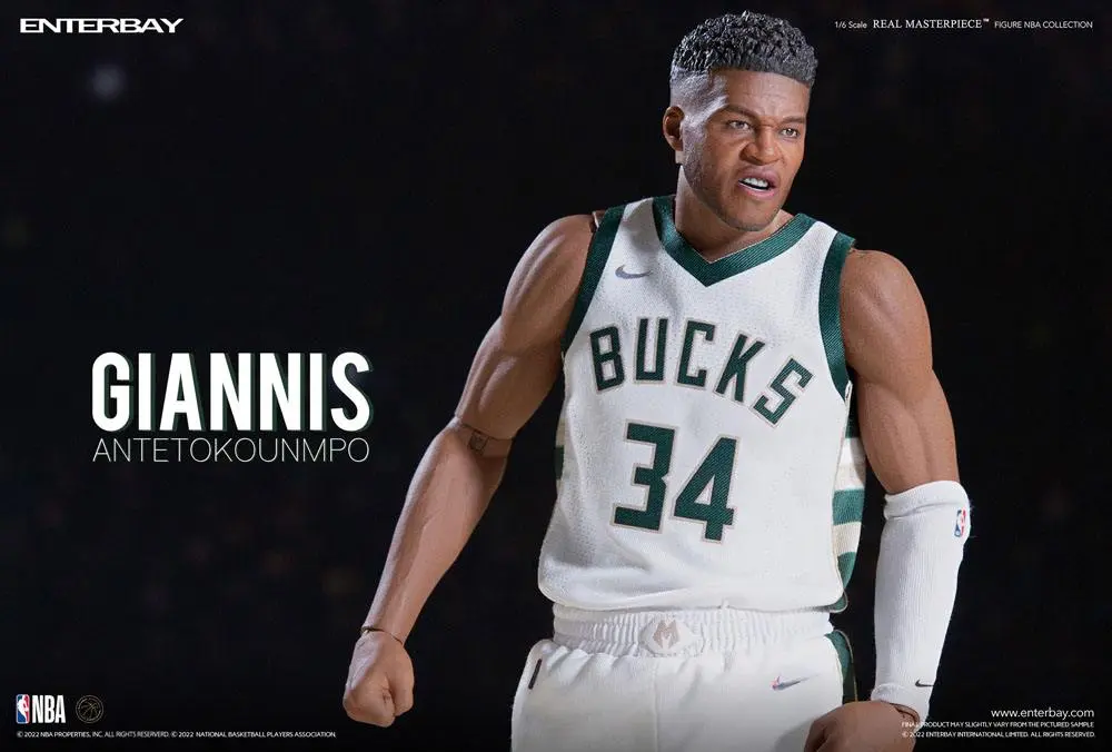 NBA Collection Real Masterpiece 1/6 Giannis Antetokounmpo akciófigura 33 cm termékfotó