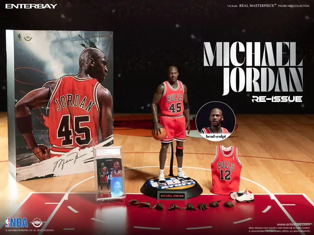 NBA Collection Real Masterpiece 1/6 Michael Jordan I'm Back Edition Limited akciófigura 30 cm termékfotó