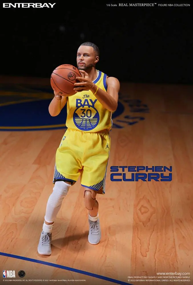 NBA Collection Real Masterpiece 1/6 Stephen Curry akciófigura 30 cm termékfotó