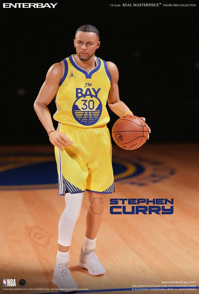 NBA Collection Real Masterpiece 1/6 Stephen Curry akciófigura 30 cm termékfotó