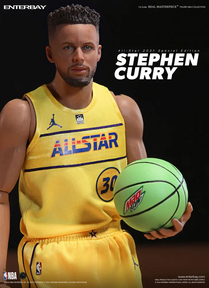 NBA Collection Real Masterpiece 1/6 Stephen Curry All Star 2021 Special Edition akciófigura 30 cm termékfotó