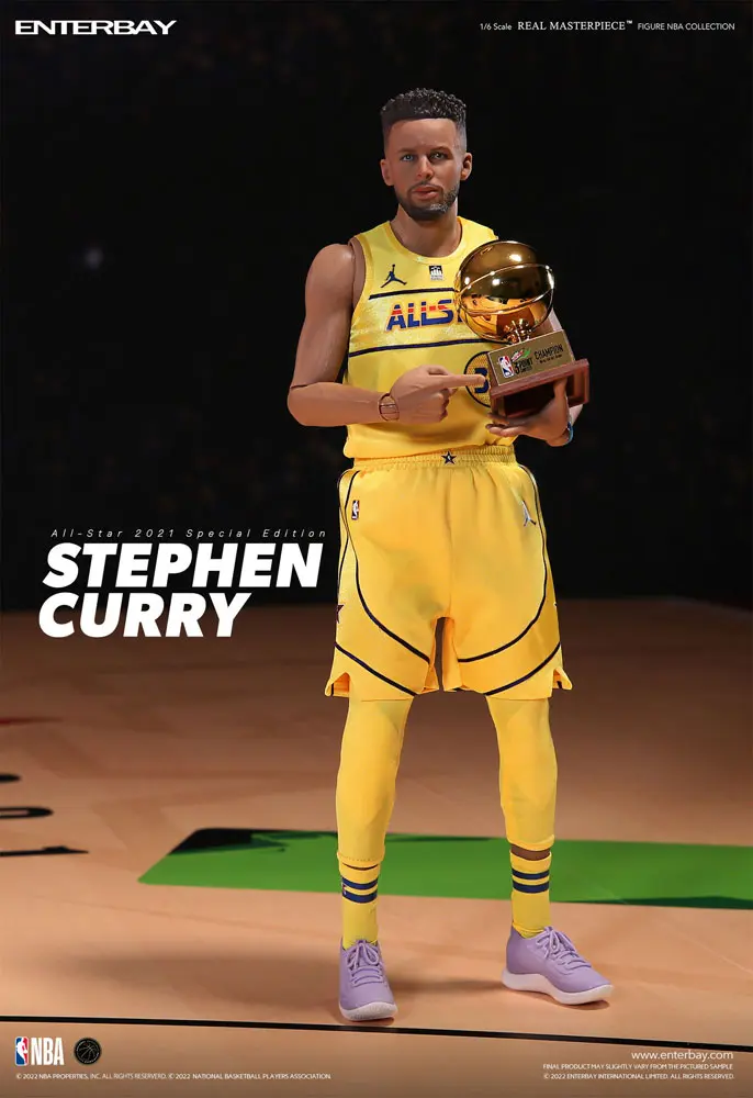 NBA Collection Real Masterpiece 1/6 Stephen Curry All Star 2021 Special Edition akciófigura 30 cm termékfotó