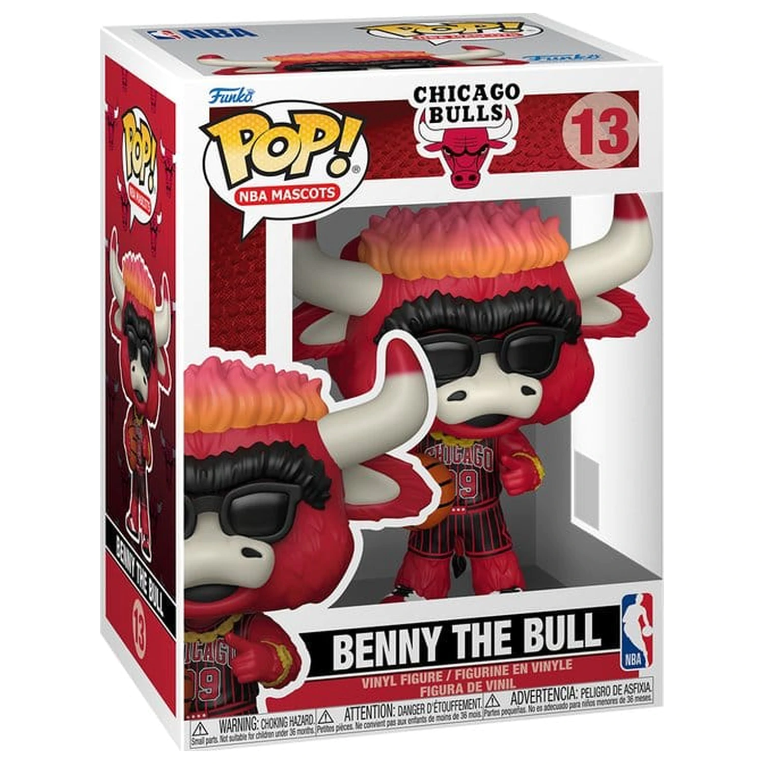 NBA Funko POP! Basketball Vinyl figura Mascots: Bulls- Benny The Bull 9 cm termékfotó
