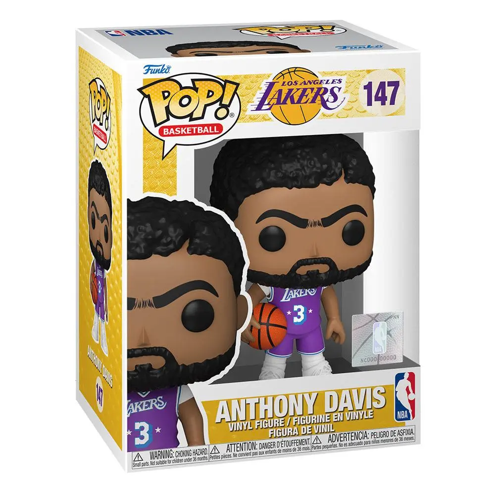NBA Lakers POP! Basketball Vinyl figura Anthony Davis (City Edition 2021) 9 cm termékfotó