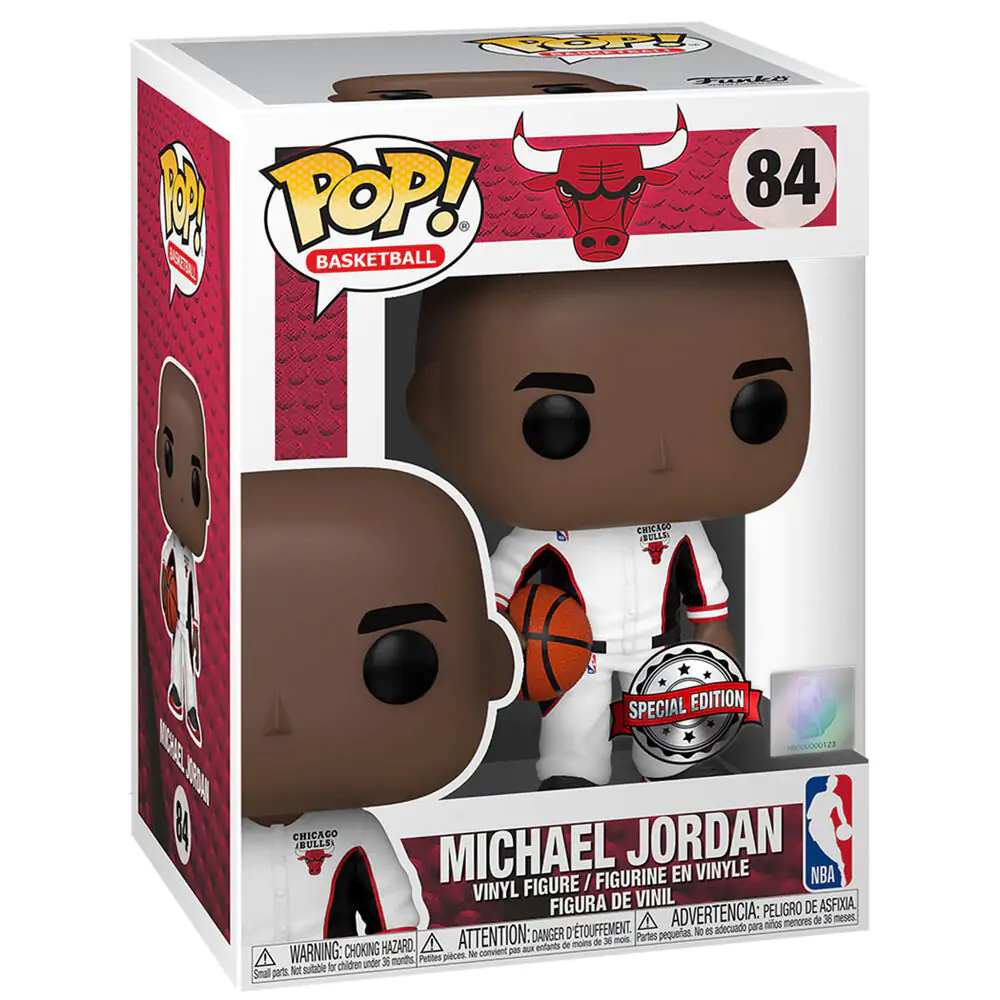 NBA Legends Funko POP! Sports Vinyl figura Michael Jordan (Bulls White Warmup) Exkluzív 9 cm termékfotó