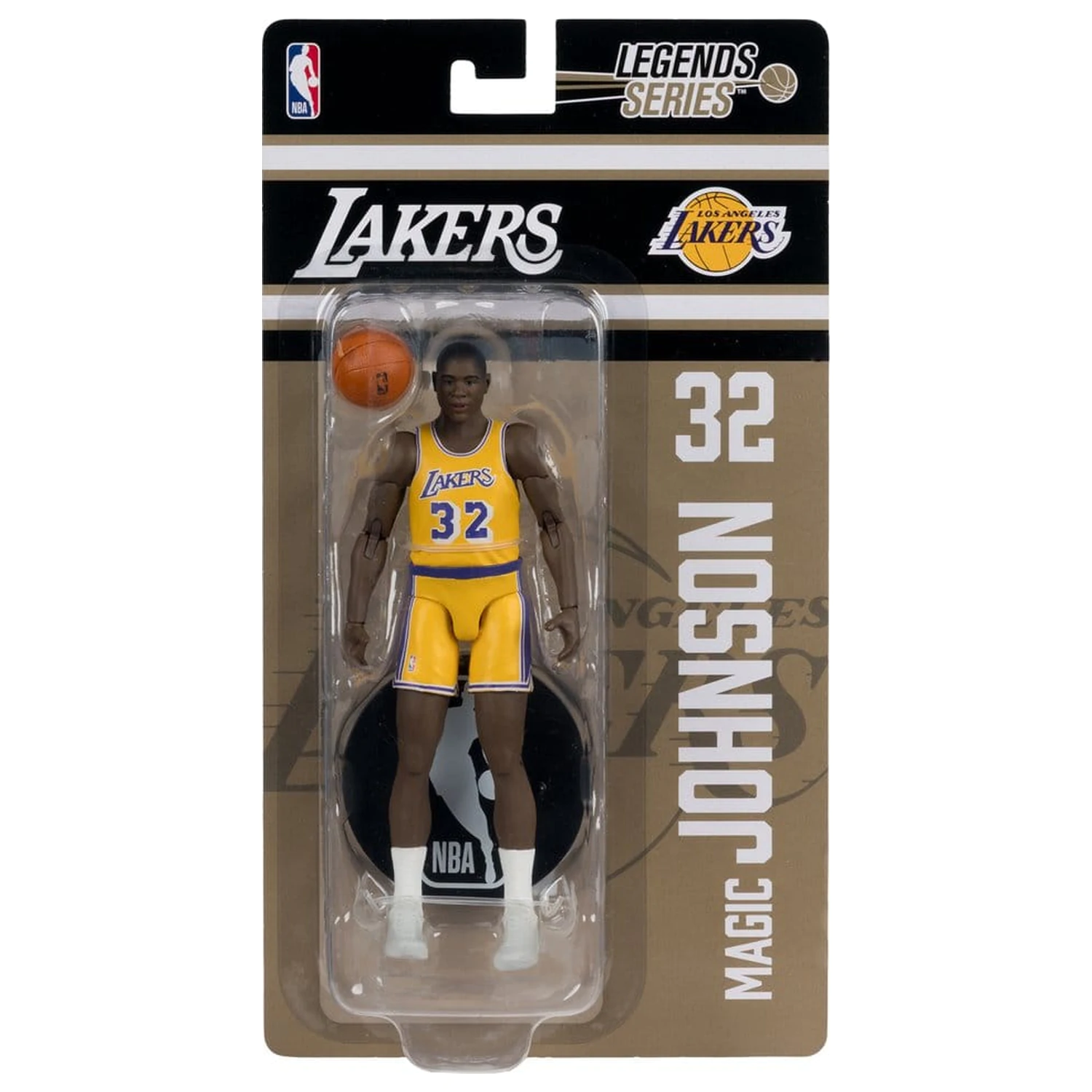 NBA Legends Series akciófigura Earvin "Magic" Johnson (Los Angeles Lakers) 15 cm termékfotó