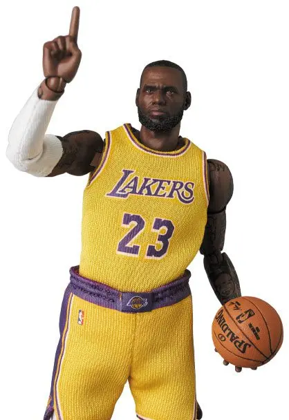 NBA MAF EX LeBron James (LA Lakers) akciófigura 18 cm termékfotó