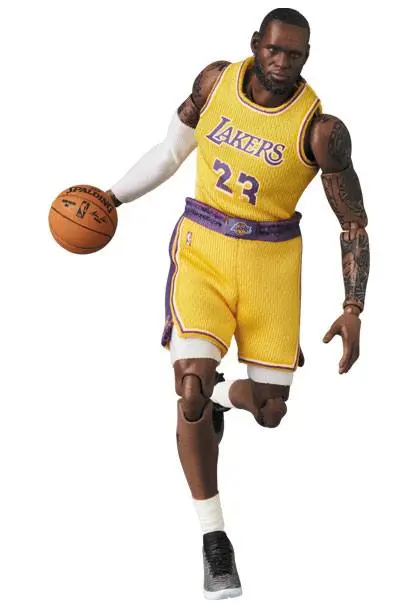 NBA MAF EX LeBron James (LA Lakers) akciófigura 18 cm termékfotó