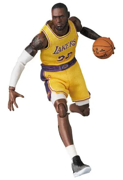 NBA MAF EX LeBron James (LA Lakers) akciófigura 18 cm termékfotó