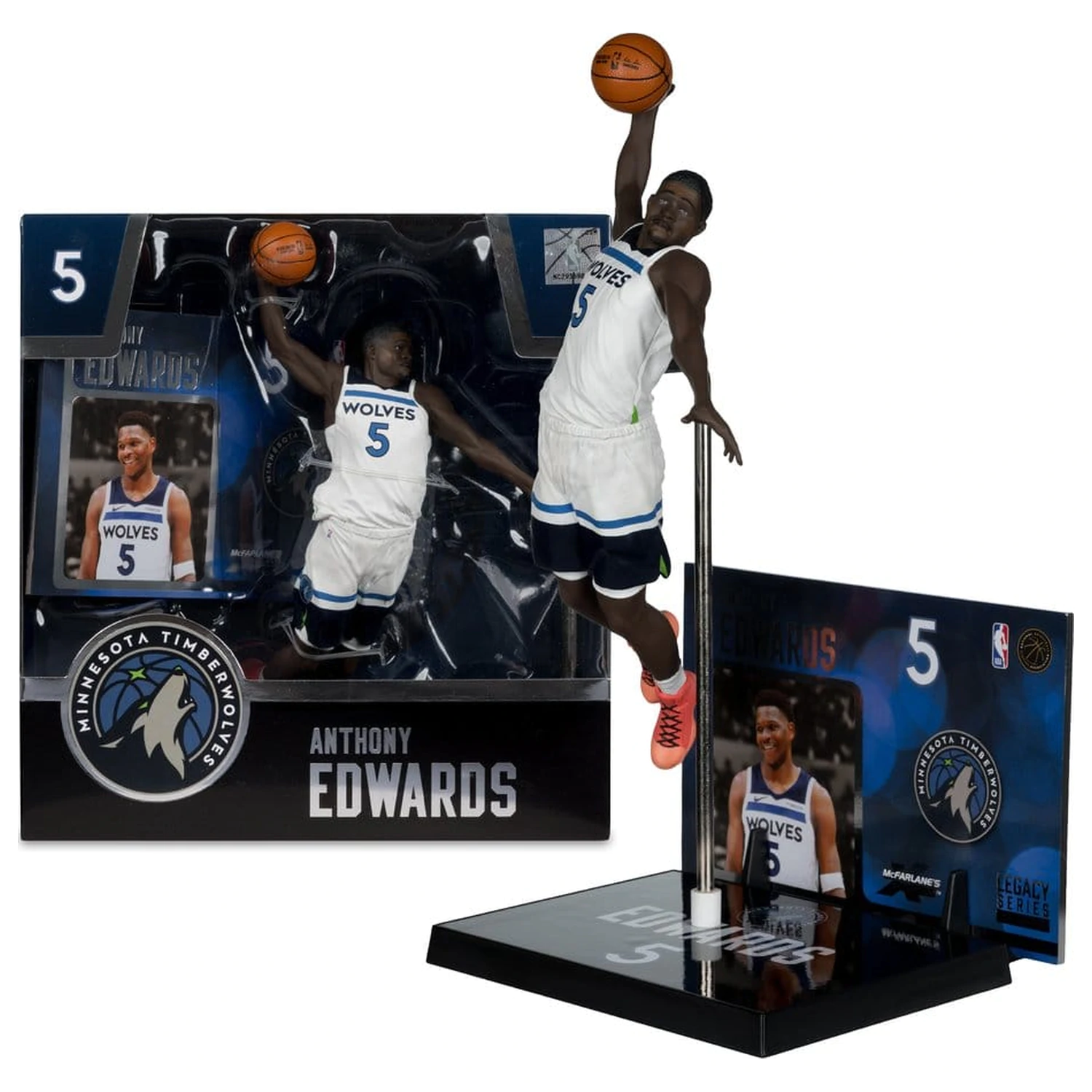 NBA McFarlane's SportsPicks Anthony Edwards (Minnesota Timberwolves) szobor figura 21 cm termékfotó