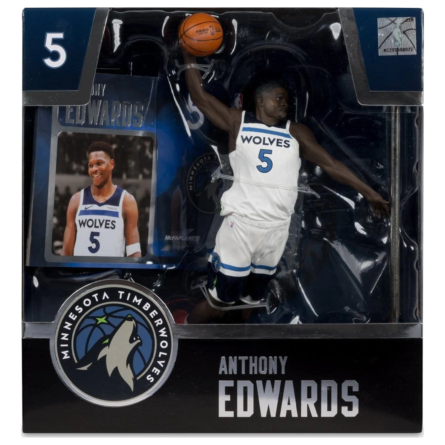 NBA McFarlane's SportsPicks Anthony Edwards (Minnesota Timberwolves) szobor figura 21 cm termékfotó