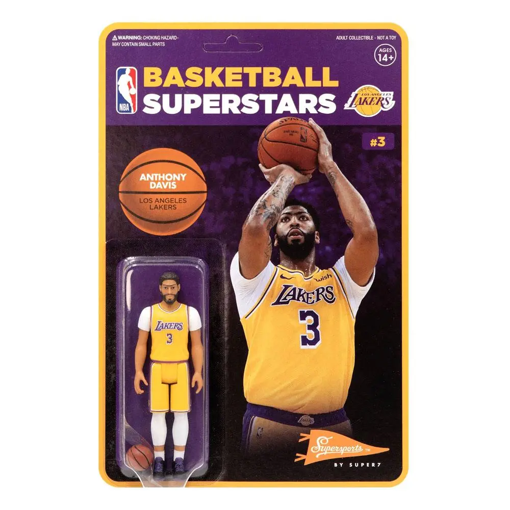 NBA ReAction Wave 1 Anthony Davis (Lakers) akciófigura 10 cm termékfotó