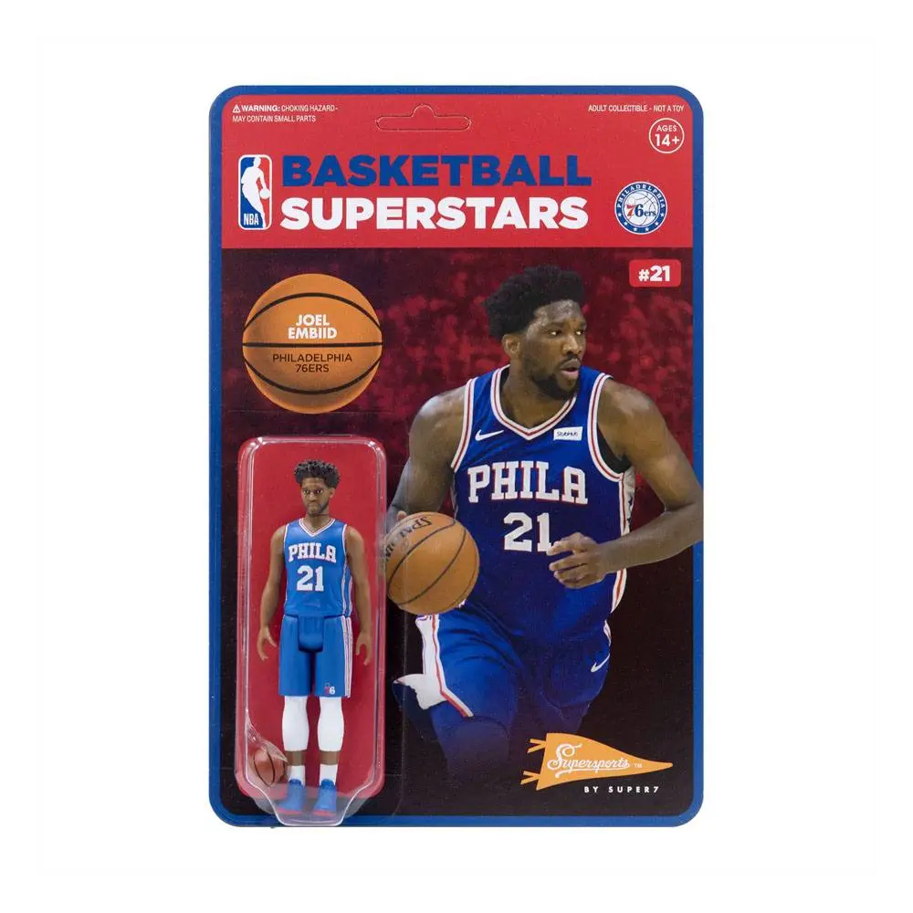 NBA ReAction Wave 1 Joel Embiid (76ers) akciófigura 10 cm termékfotó