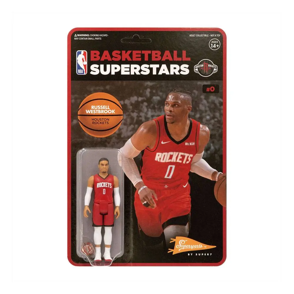 NBA ReAction Wave 1 Russell Westbrook (Rockets) akciófigura 10 cm termékfotó