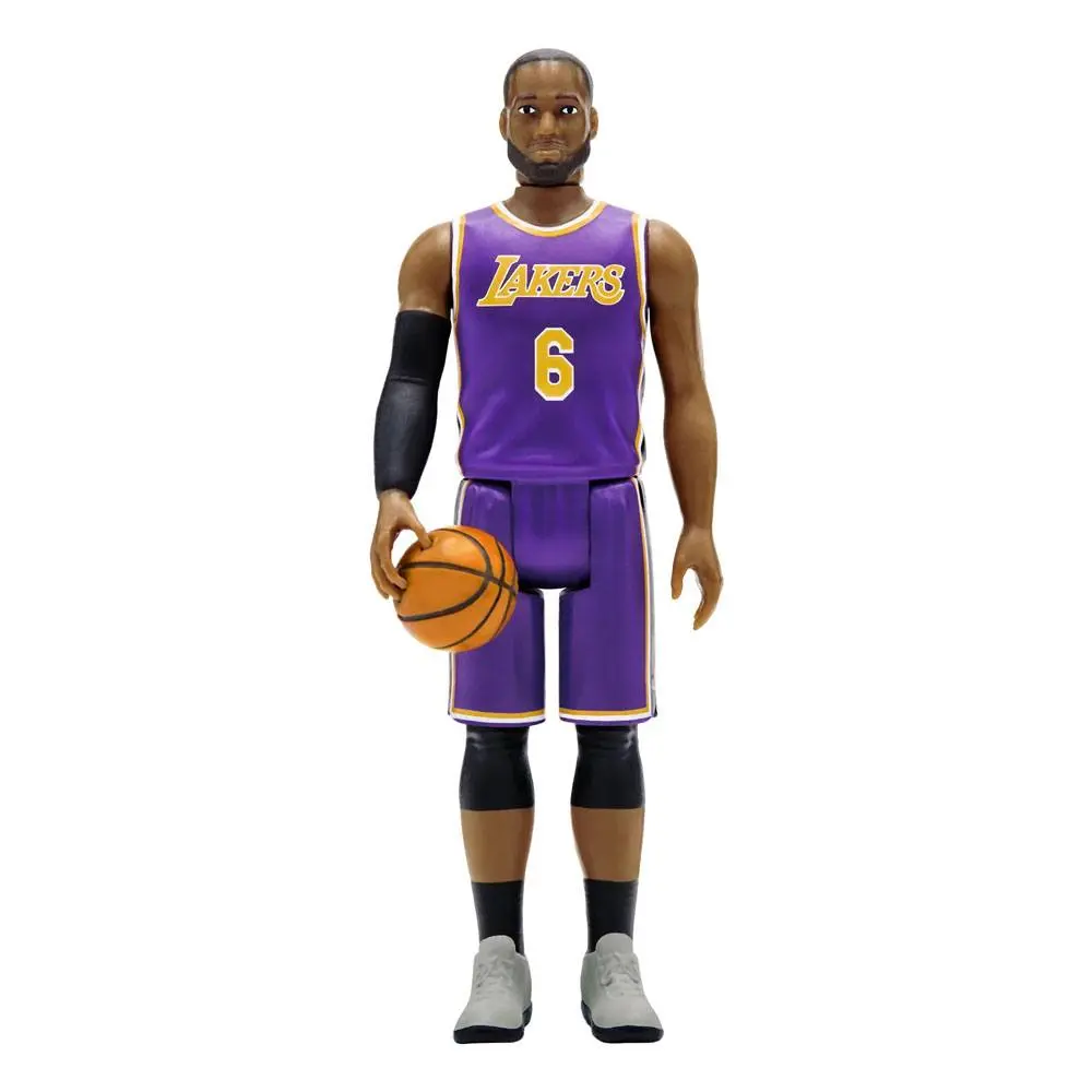 NBA ReAction Wave 3 LeBron James (Lakers) [Purple Statement] akciófigura 10 cm termékfotó