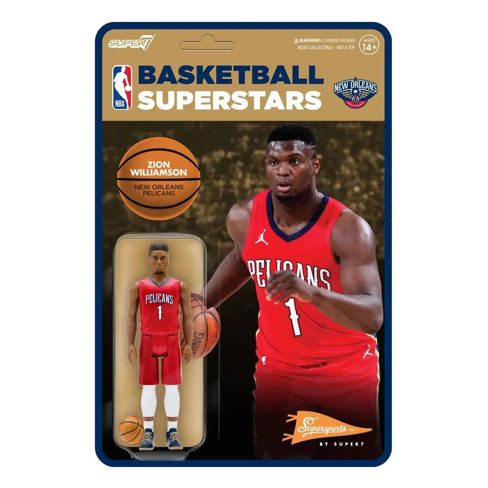 NBA ReAction Wave 3 Zion Williamson (Pelicans) [Red Statement] akciófigura 10 cm termékfotó