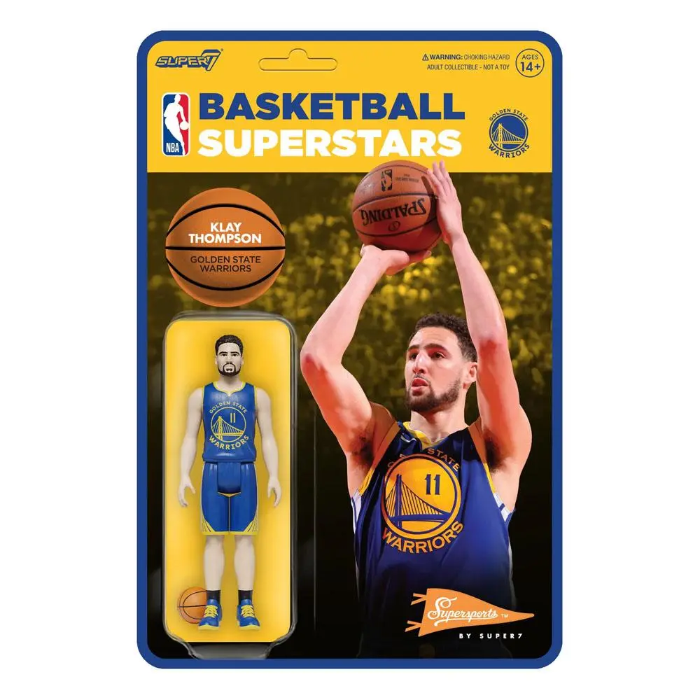 NBA ReAction Wave 4 Klay Thompson (Warriors) akciófigura 10 cm termékfotó