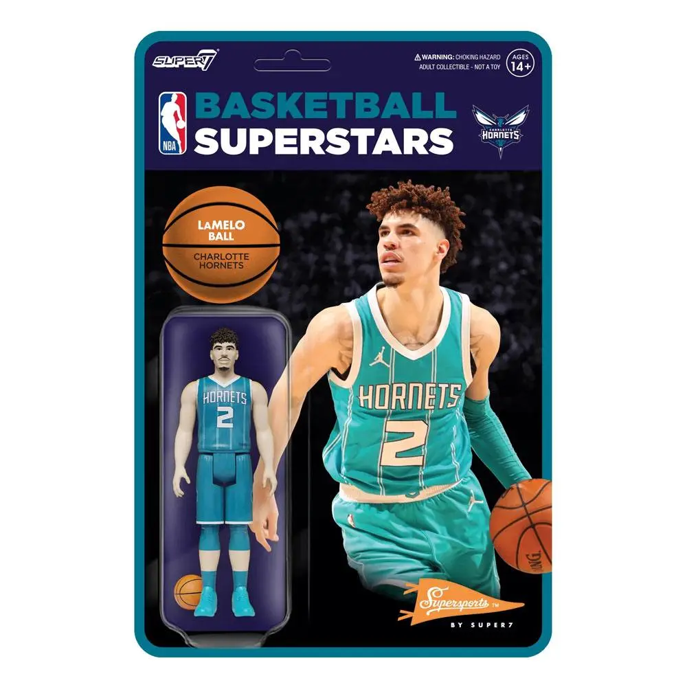 NBA ReAction Wave 4 LaMelo Ball (Hornets) akciófigura 10 cm termékfotó