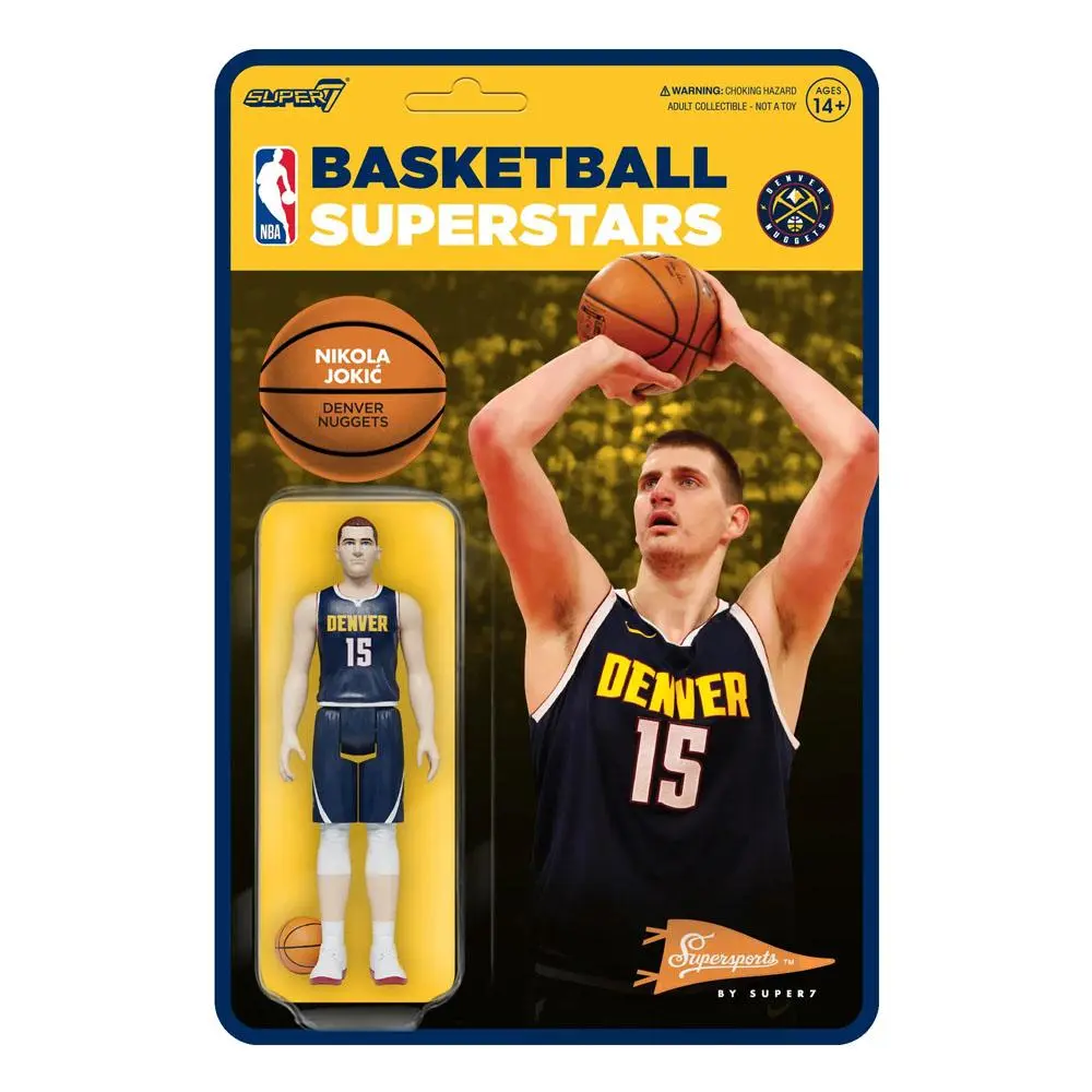 NBA ReAction Wave 4 Nikola Jokic (Nuggets) akciófigura 10 cm termékfotó
