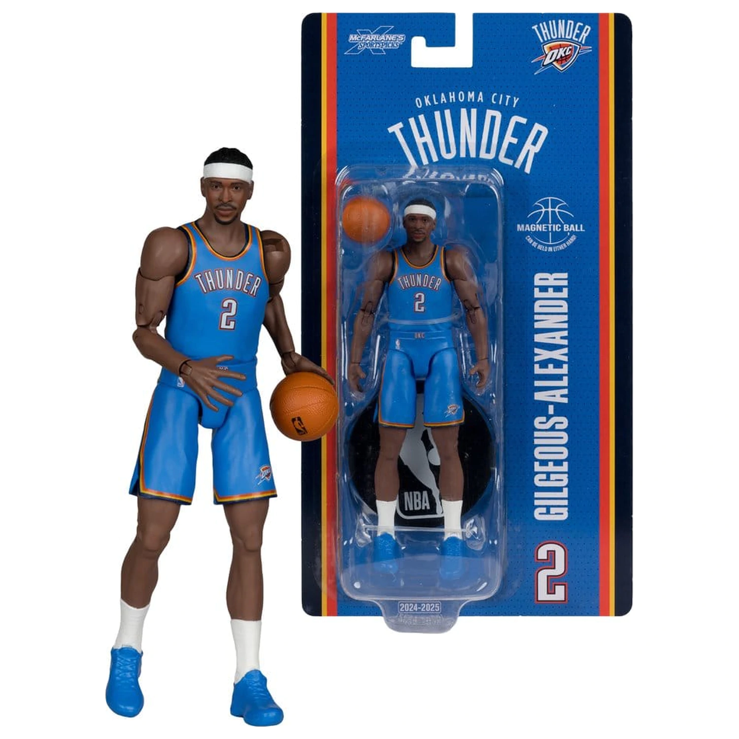 NBA SportsPicks akciófigura Shai Gilgeous-Alexander (Oklahoma City Thunder) 16 cm termékfotó