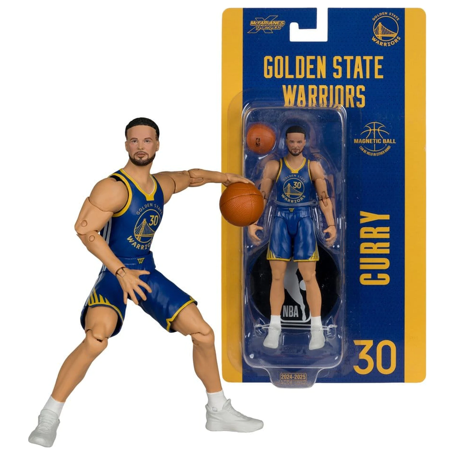 NBA SportsPicks akciófigura Stephen Curry (Golden State Warriors) 15 cm termékfotó