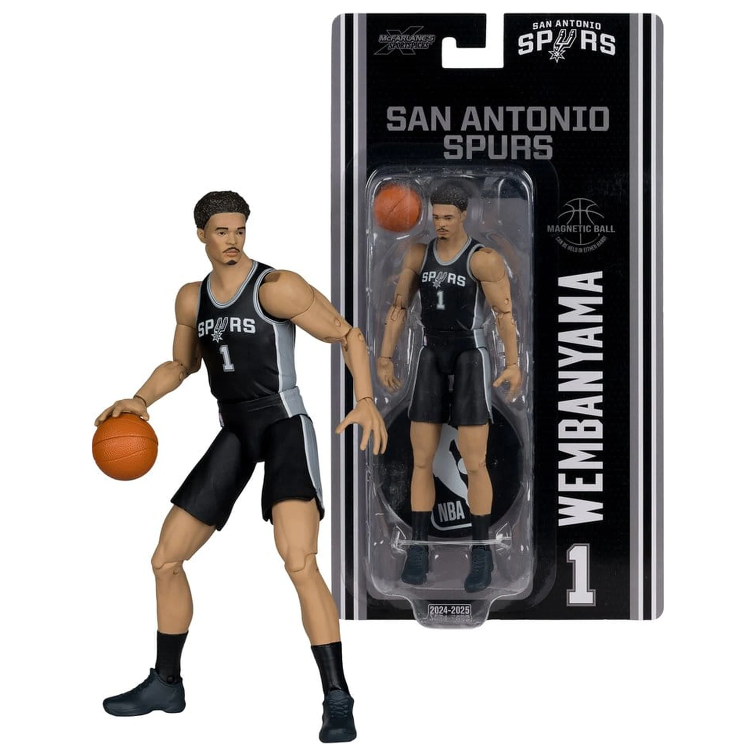 NBA SportsPicks akciófigura Victor Wembanyama (San Antonio Spurs) 17 cm termékfotó
