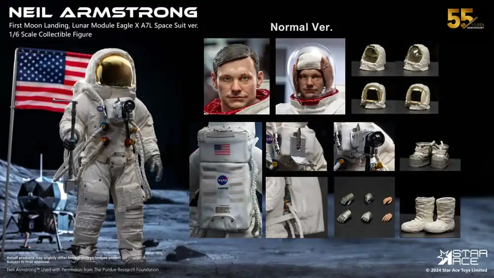 Neil Armstrong 1/6 Neil Armstrong akciófigura 30 cm termékfotó