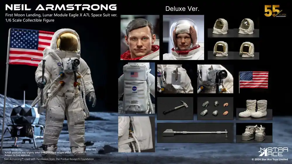 Neil Armstrong 1/6 Neil Armstrong Deluxe Version akciófigura 30 cm termékfotó