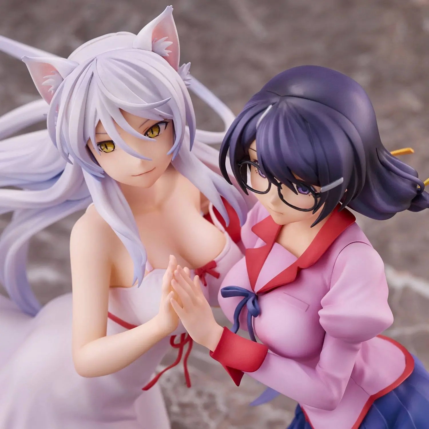 Nekomonogatari Monogatari Series Tsubasa Hanekawa PVC szobor figura csomag 19 cm (re-run) termékfotó