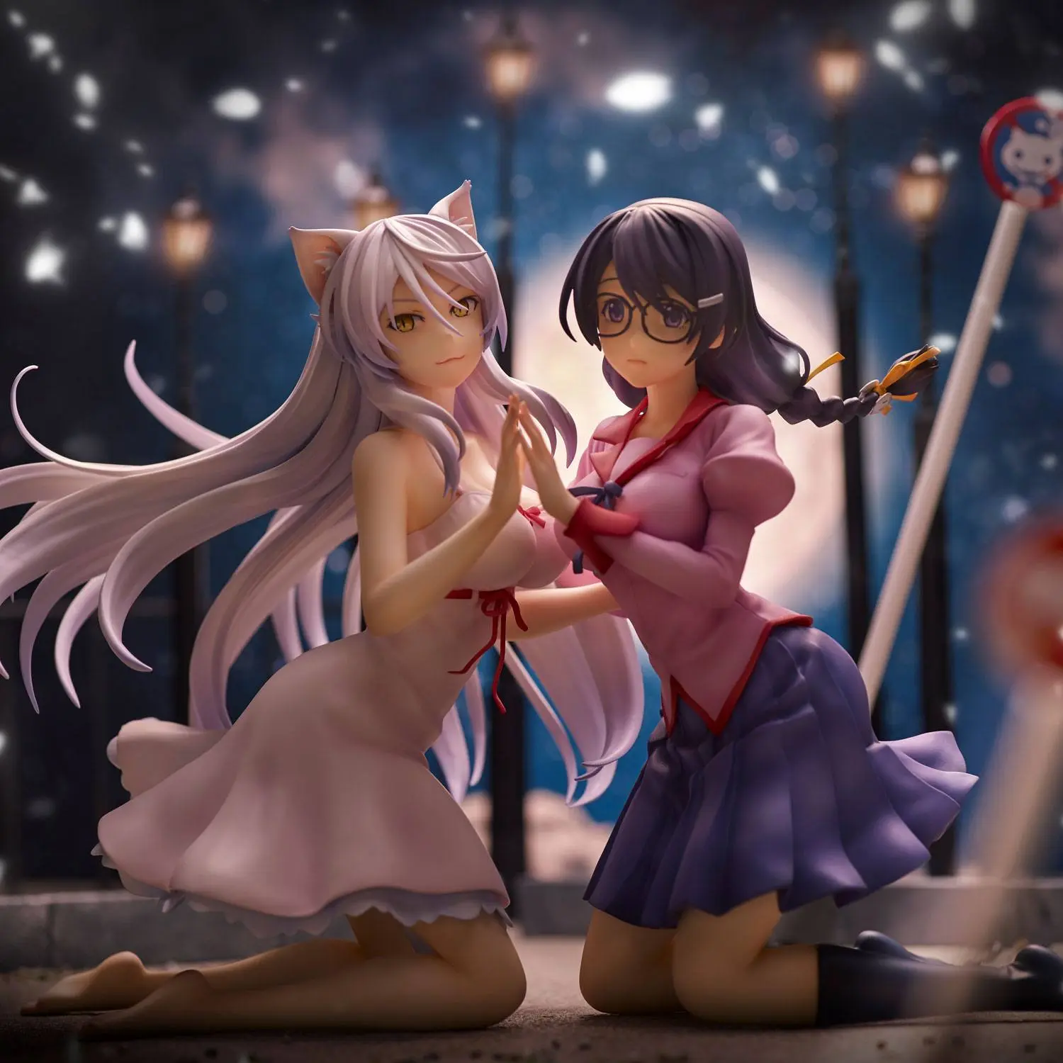 Nekomonogatari Monogatari Series Tsubasa Hanekawa PVC szobor figura csomag 19 cm (re-run) termékfotó