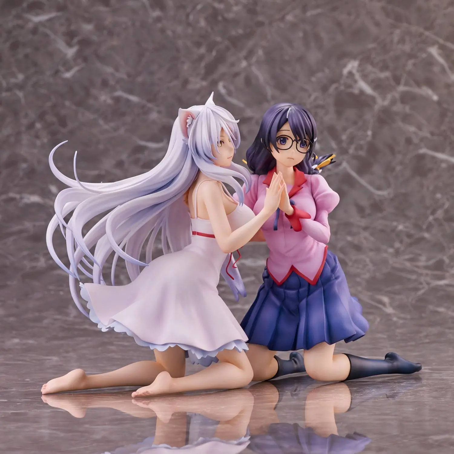 Nekomonogatari Monogatari Series Tsubasa Hanekawa PVC szobor figura csomag 19 cm (re-run) termékfotó