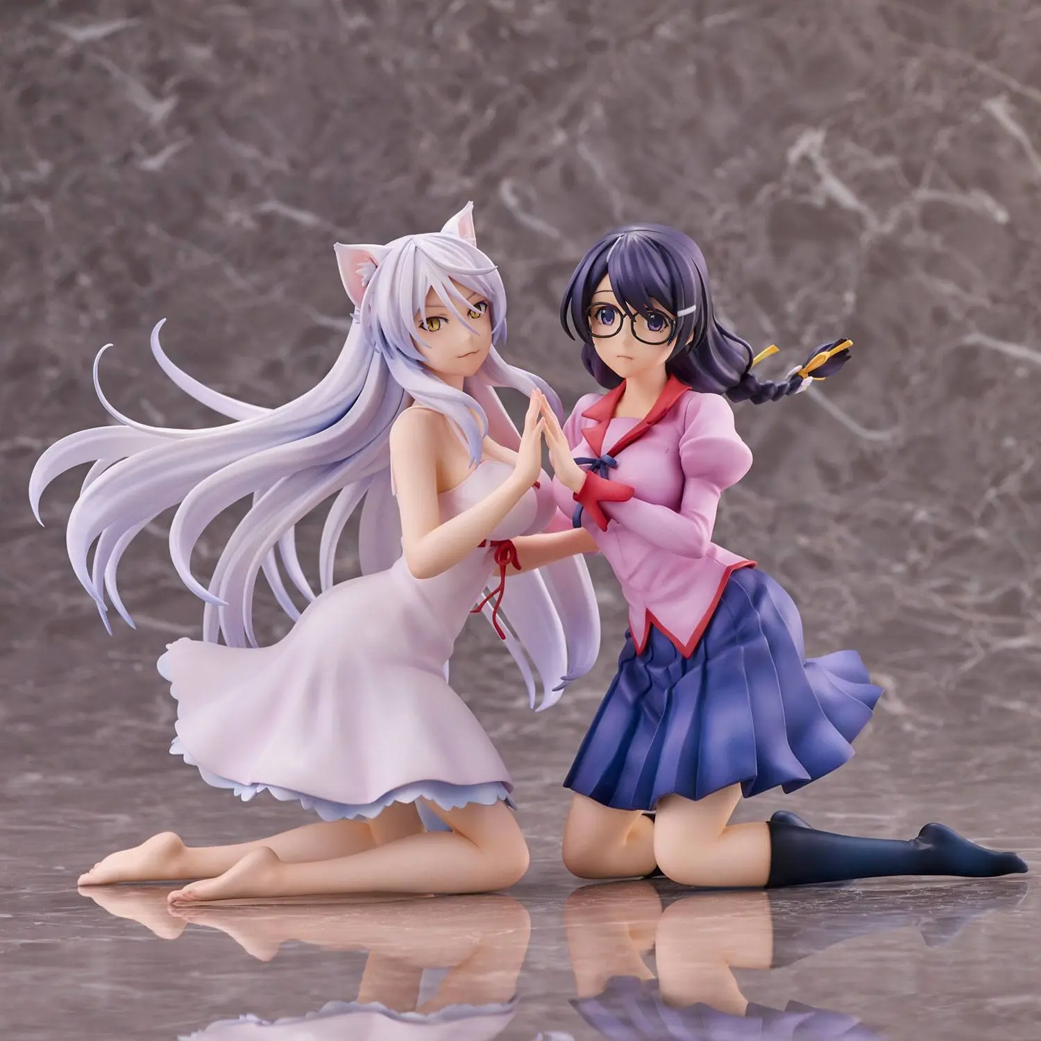 Nekomonogatari Monogatari Series Tsubasa Hanekawa PVC szobor figura csomag 19 cm (re-run) termékfotó