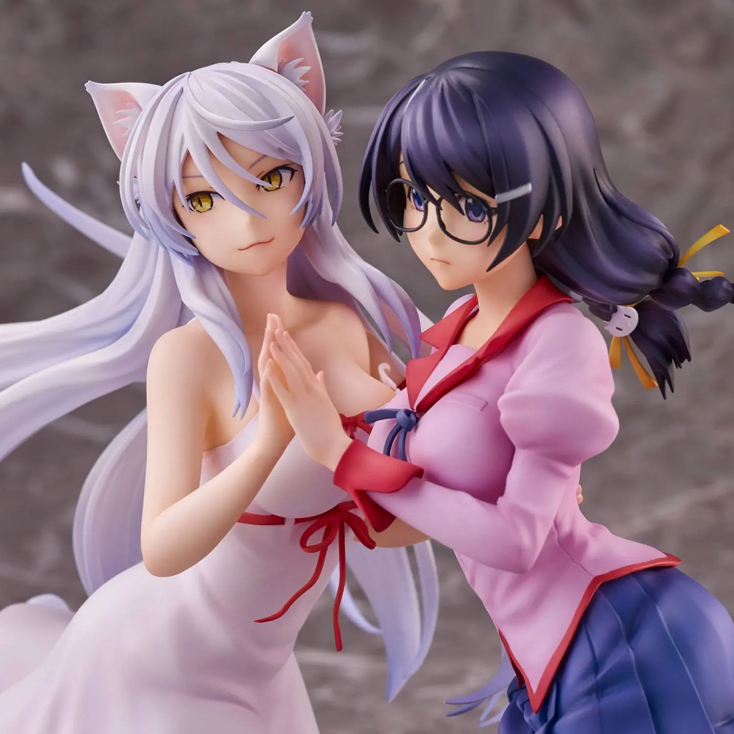 Nekomonogatari Monogatari Series Tsubasa Hanekawa PVC szobor figura csomag 19 cm (re-run) termékfotó