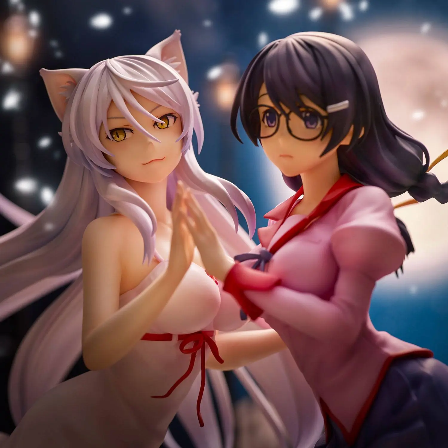 Nekomonogatari Monogatari Series Tsubasa Hanekawa PVC szobor figura csomag 19 cm (re-run) termékfotó