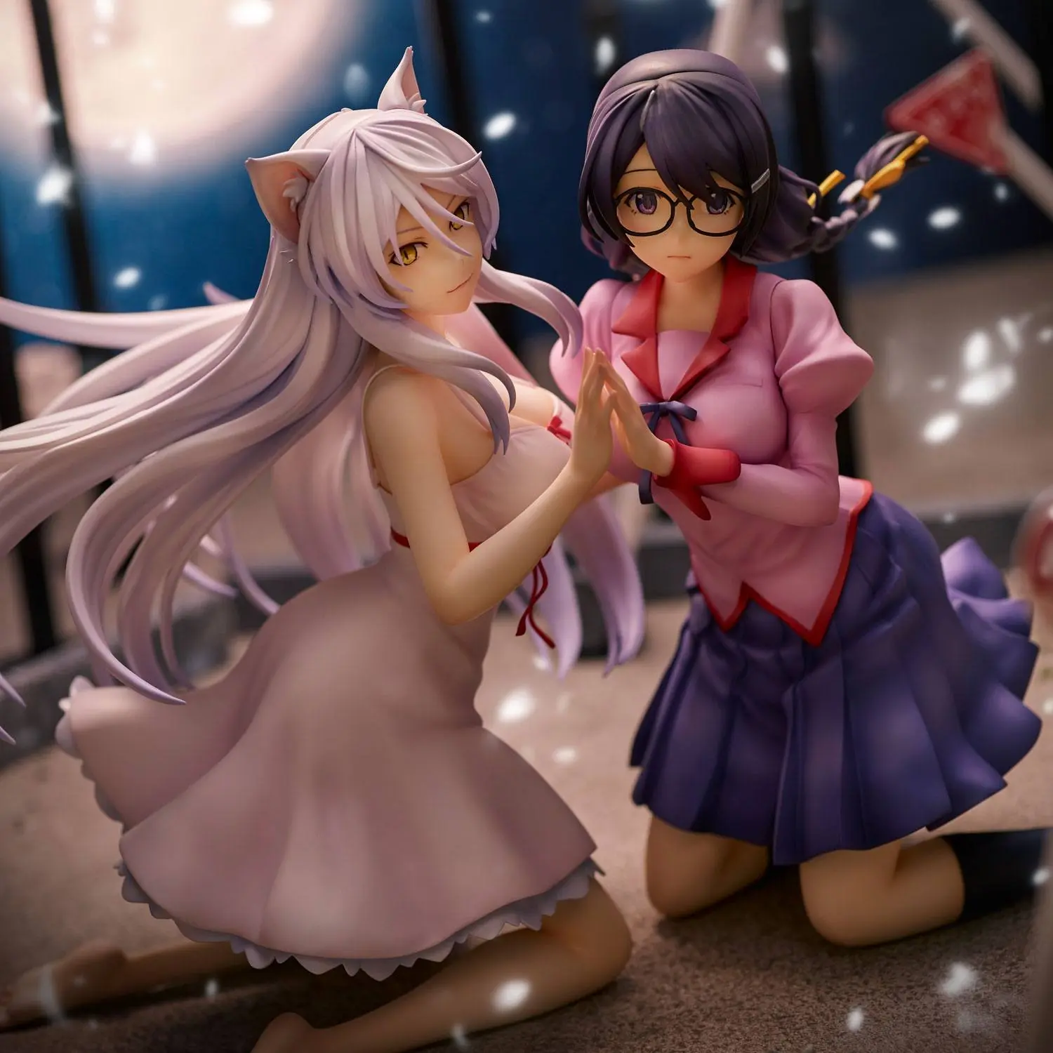 Nekomonogatari Monogatari Series Tsubasa Hanekawa PVC szobor figura csomag 19 cm (re-run) termékfotó