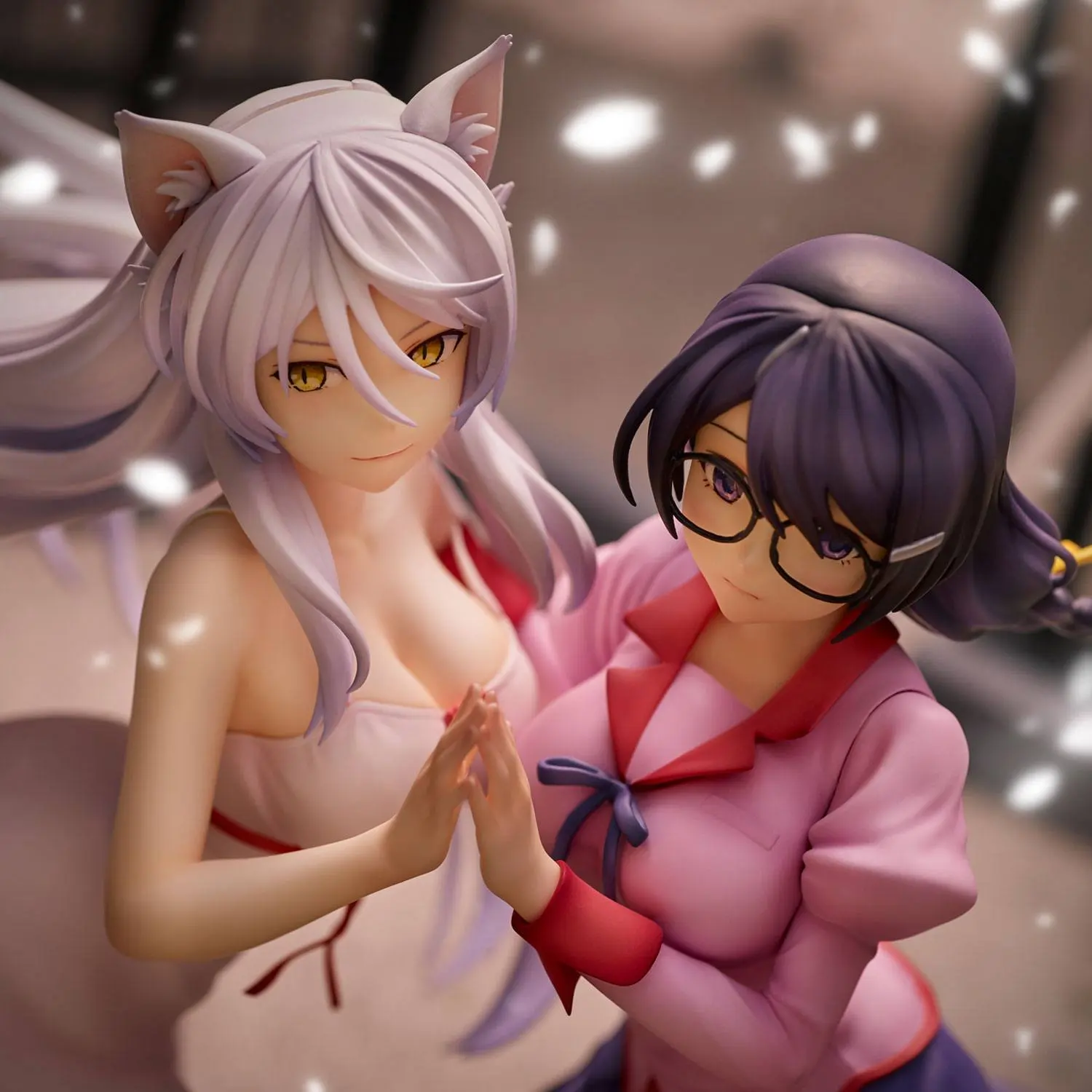 Nekomonogatari Monogatari Series Tsubasa Hanekawa PVC szobor figura csomag 19 cm (re-run) termékfotó