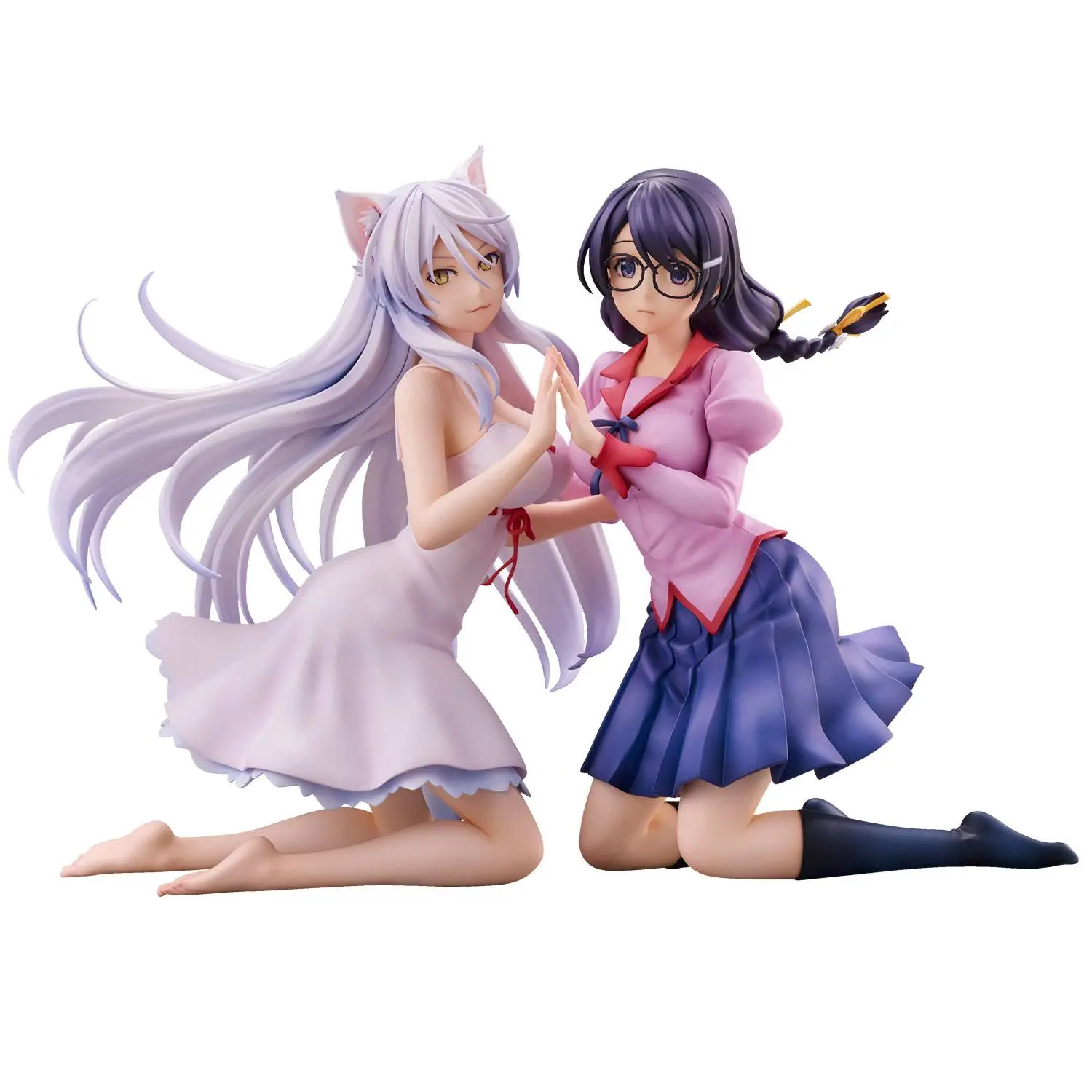 Nekomonogatari Monogatari Series Tsubasa Hanekawa PVC szobor figura csomag 19 cm (re-run) termékfotó