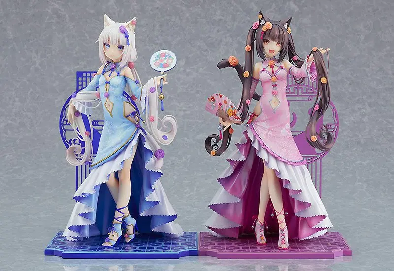 Nekopara 1/7 Chocola: Chinese Dress Ver. PVC szobor figura 22 cm termékfotó