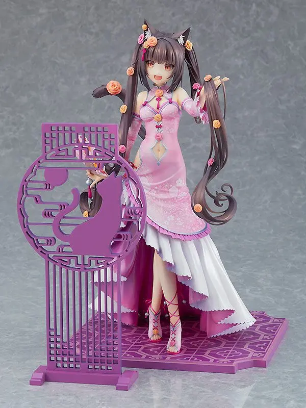Nekopara 1/7 Chocola: Chinese Dress Ver. PVC szobor figura 22 cm termékfotó