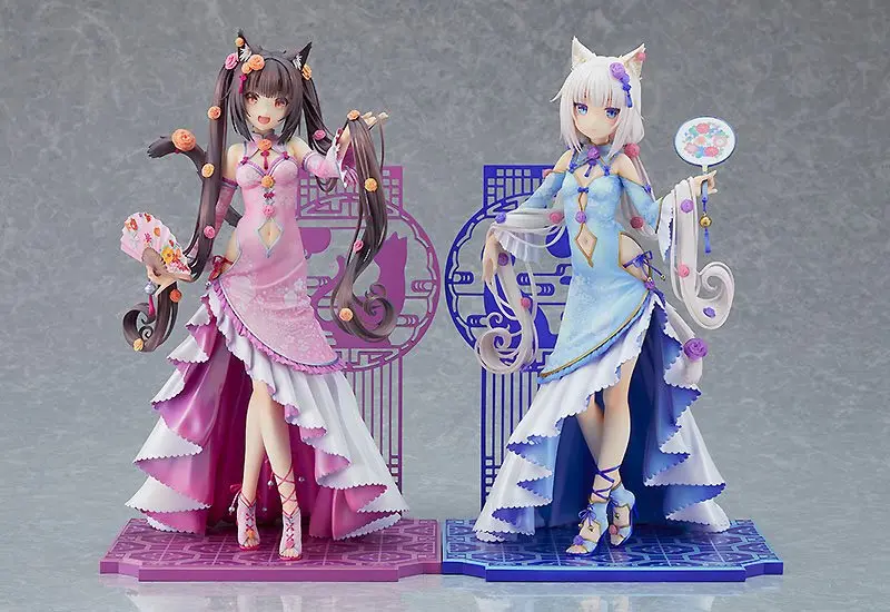 Nekopara 1/7 Chocola: Chinese Dress Ver. PVC szobor figura 22 cm termékfotó