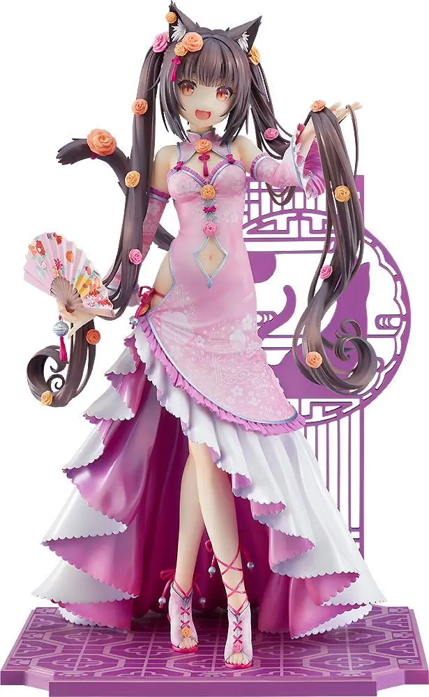 Nekopara 1/7 Chocola: Chinese Dress Ver. PVC szobor figura 22 cm termékfotó