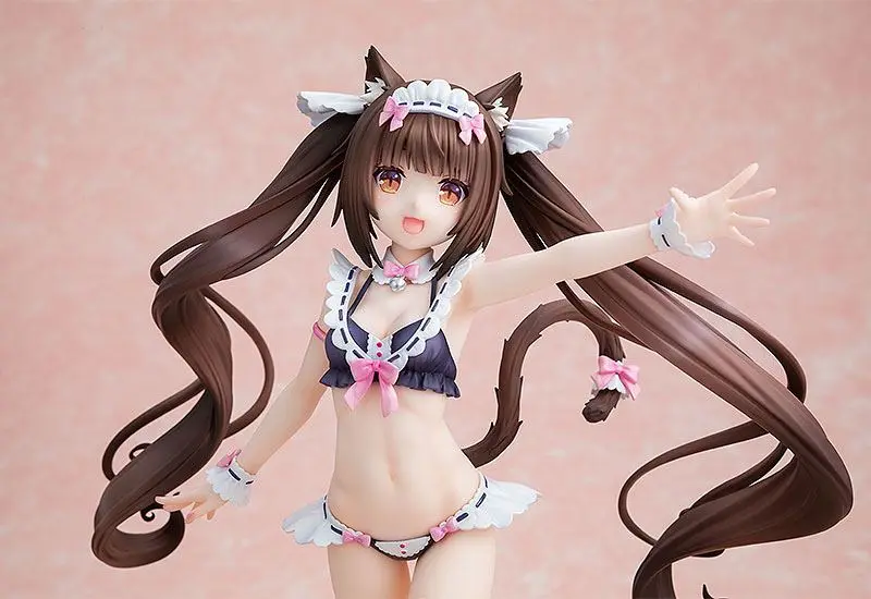 Nekopara 1/7 Chocola: Maid Swimsuit Ver. PVC szobor figura 26 cm termékfotó